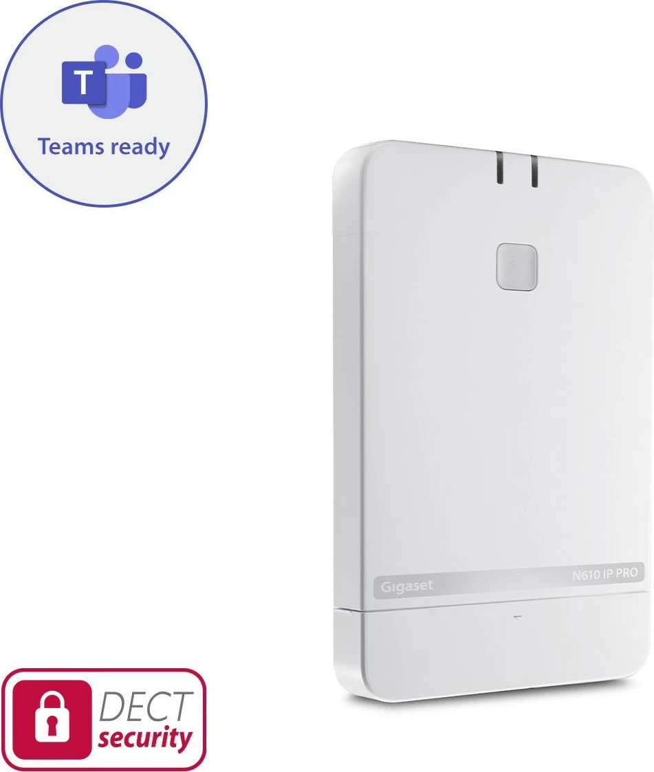 DECT IP baza Gigaset PRO N610 z mobilnikom S700H Pro, bela