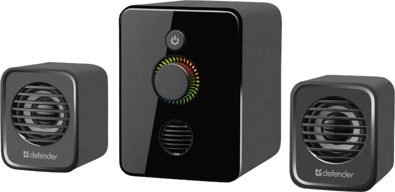 Zvočni sistem Defender V12 2.1, 11 W, USB, LED, črn
