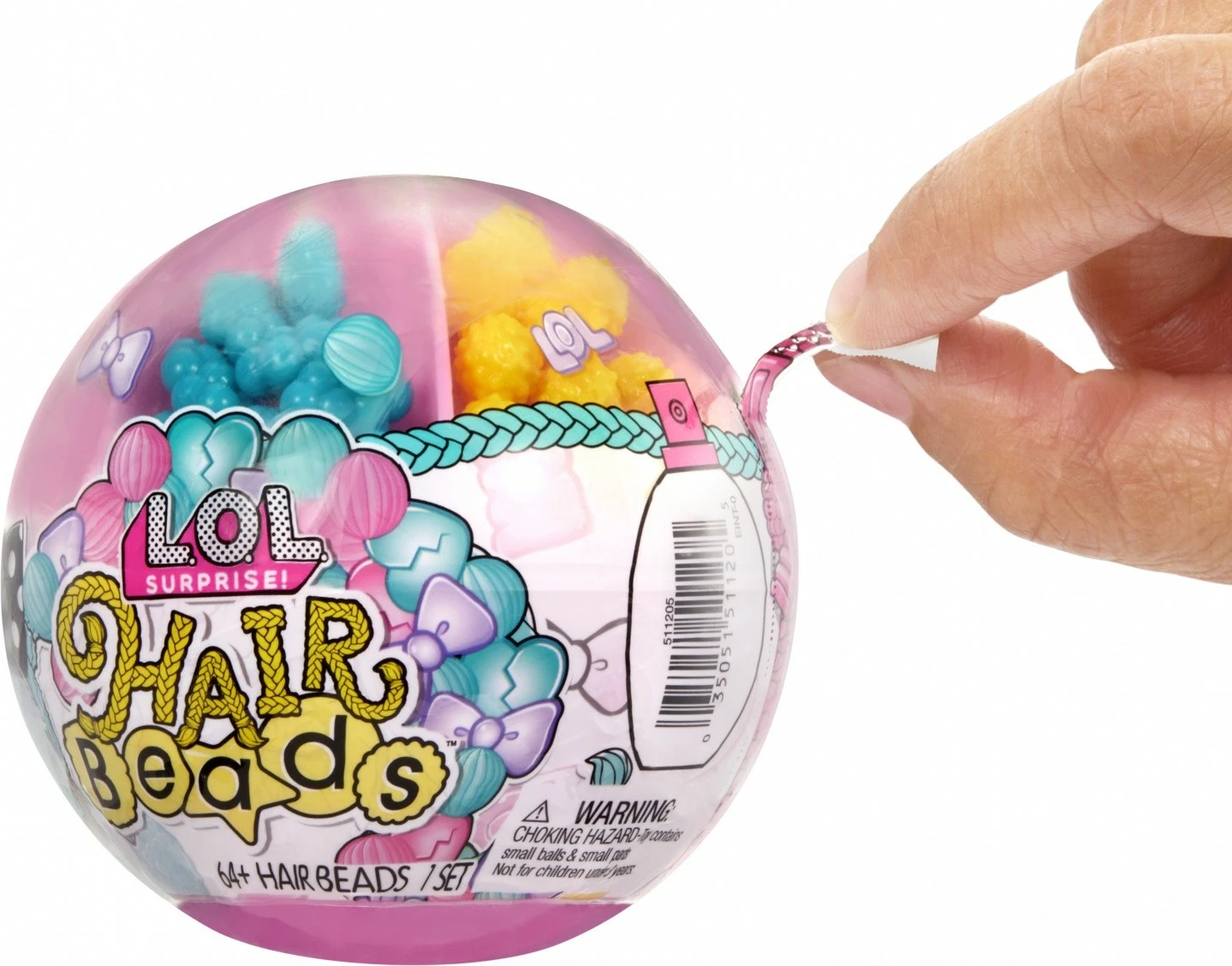 Set za okraševanje las L.O.L. Surprise Hair Beads Tots, več kot 64 kosov, za deklice