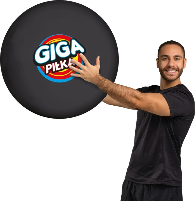 Giant žoga Giga Black Ball, Epee, plastika, 2,5 m, črna, komplet s tlačilko