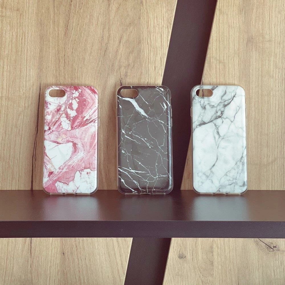 Ovitek za telefon Wozinsky Marble za Samsung Galaxy M51, TPU, črn
