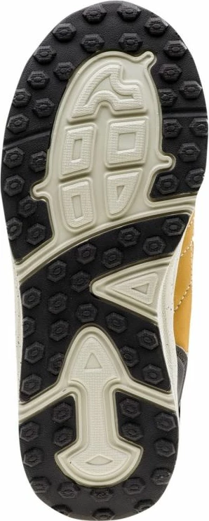 Otroške škornji Bejo Dibon Jr, rjavo z rumenimi detajli