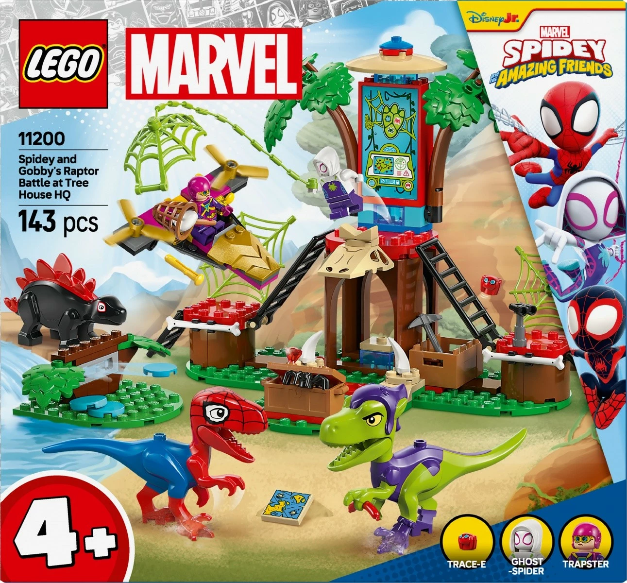 Set za sestavljanje, LEGO Marvel Spidey and Amazing Friends 11200, 143 kosi, za otroke, večbarvno
