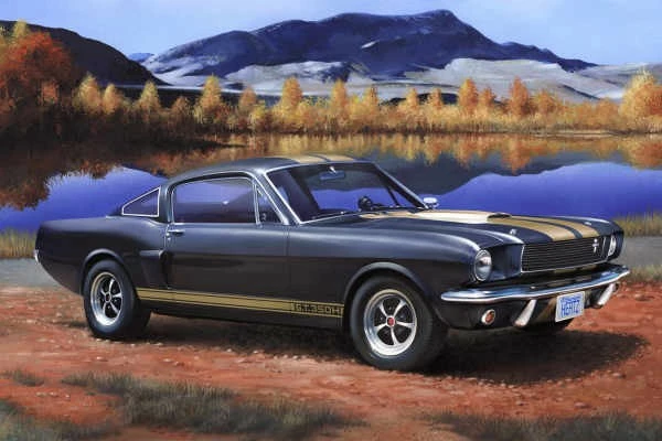 Plastični model Shelby Mustang GT 350 H Revell, 1:24, črn z zlatimi črtami