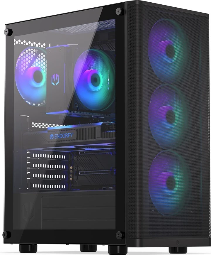 Kasa Endorfy Ventum 200 ARGB, črna