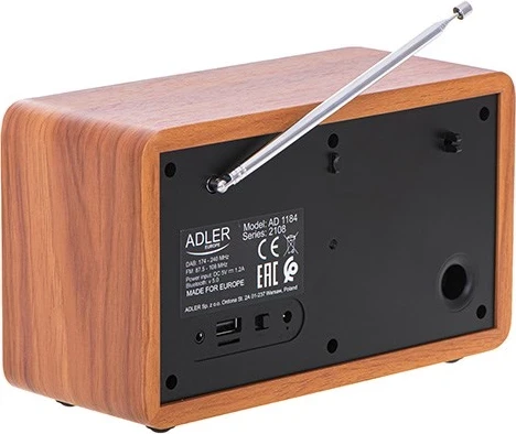 Digitalni prenosni radio Adler AD 1184, rjav, črn