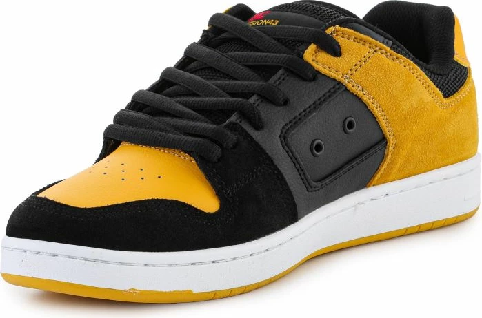 Skate čevlji Manteca 4 Skate, DC Shoes, moški, črni z rumenimi