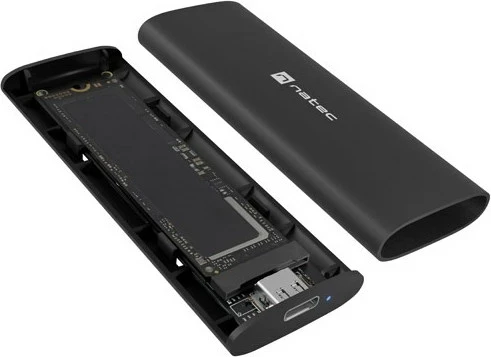 Zunanji ohišje za SSD M.2 NATEC NKZ-2286, USB Type-C, črn