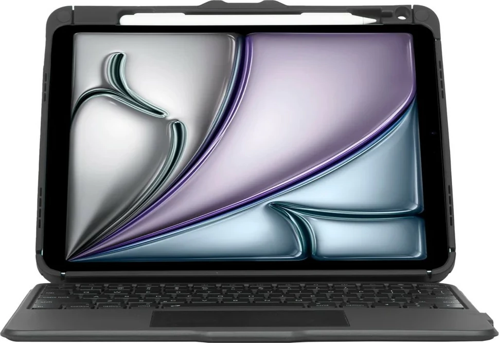 Ovitek s tipkovnico in Bluetooth za iPad Air, Targus Versavu THZ967DE, nemški, črn