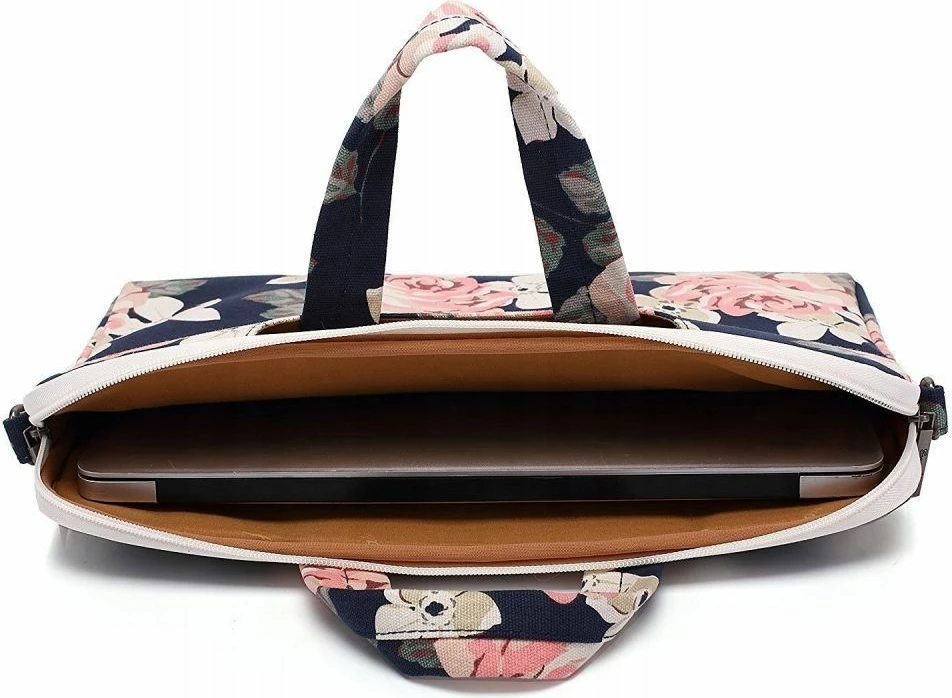 Torba za prenosnik Canvaslife Briefcase 15-16", modro/rožnata