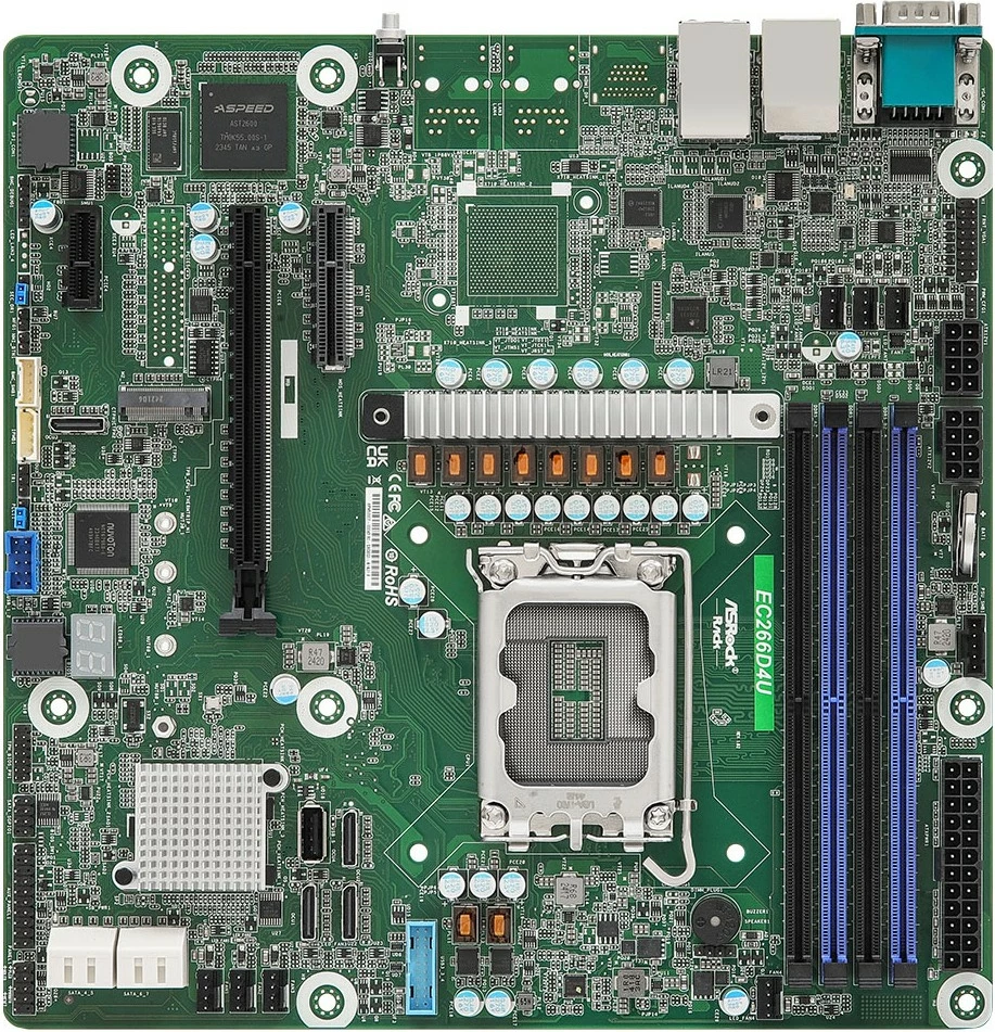 Matična plošča ASRock EC266D4U, micro ATX, Socket 1700, DDR5, za strežnike