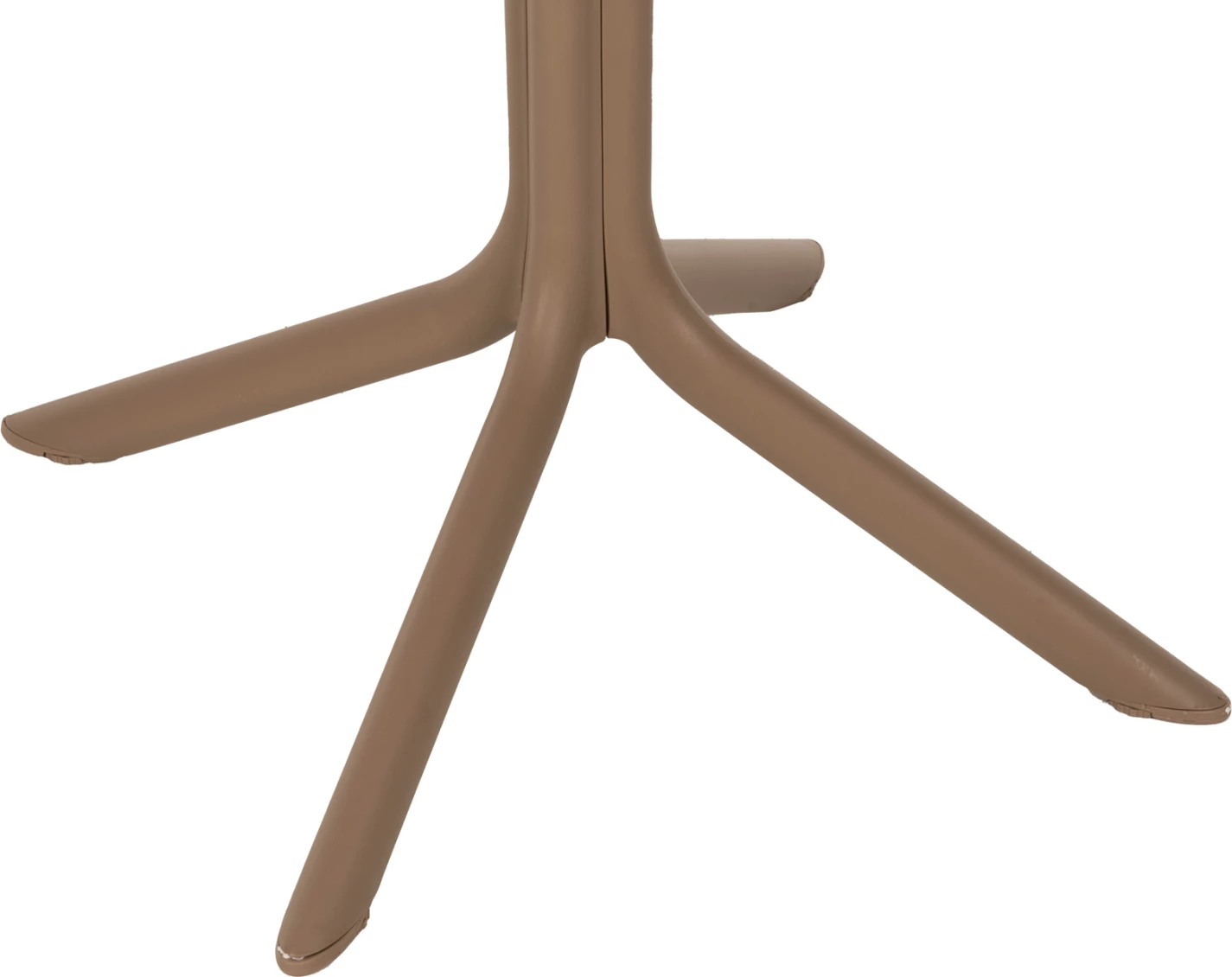 Kvadratna miza iz polipropilena za zunanje prostore LUNAR FH5930.14 kapučino 80x80x75Hcm