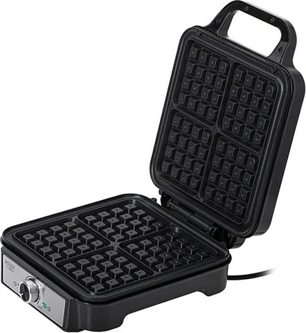 Waffle aparat, Adler AD 3083, 1800 W, srebrn
