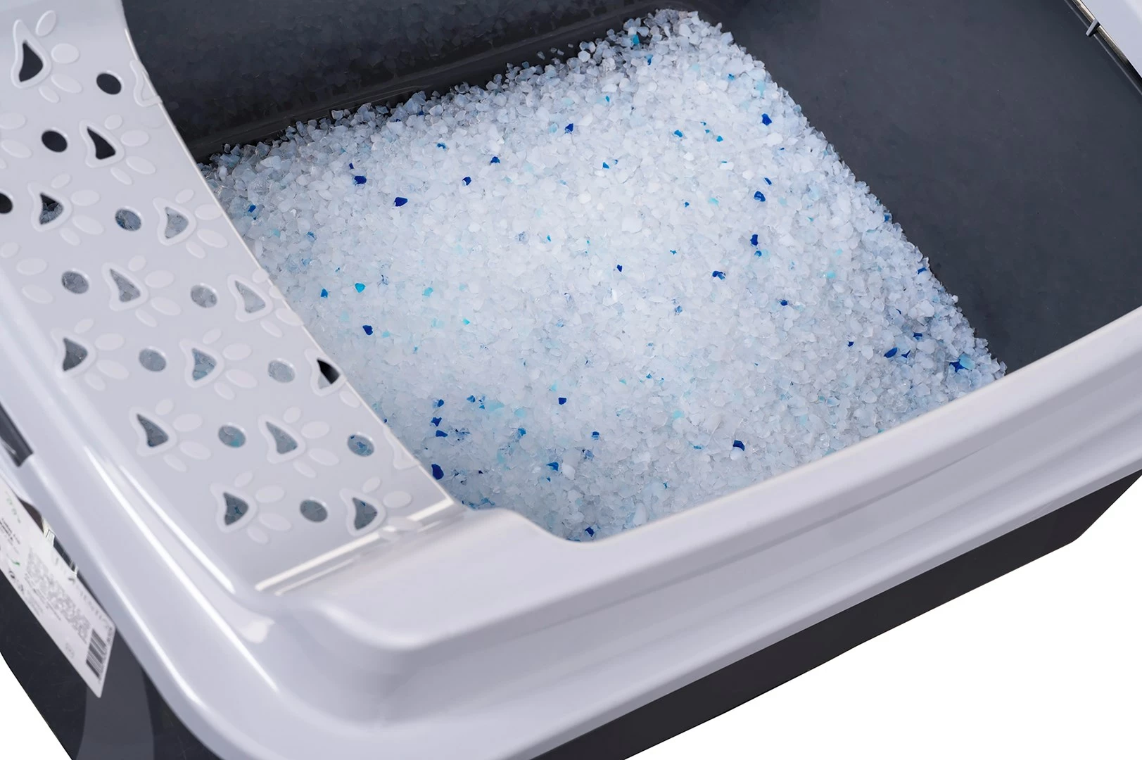 Kompaktna mačja posoda za mesto DIAMENTIQ Bonita, plastika, siva