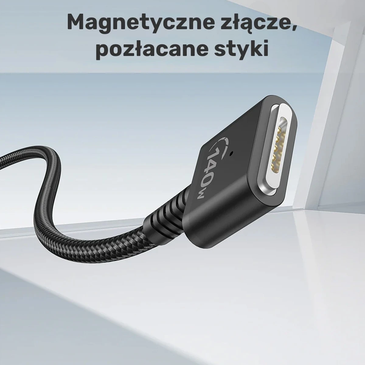 Kabel USB-C za MagSafe 3, 2 m, črn — Unitek