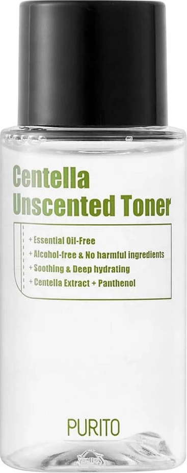 Tonik z 10% Centella, brez dišav PURITO Centella Unscented mini, 30 ml
