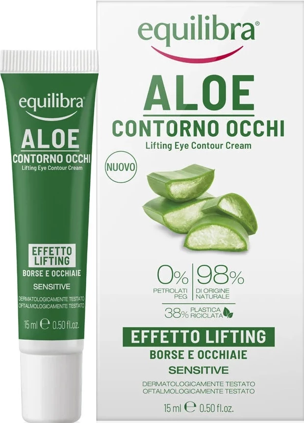 Krema za predel okoli oči z lifting učinkom, Equilibra Aloe Lifting Eye Contour Cream 15 ml