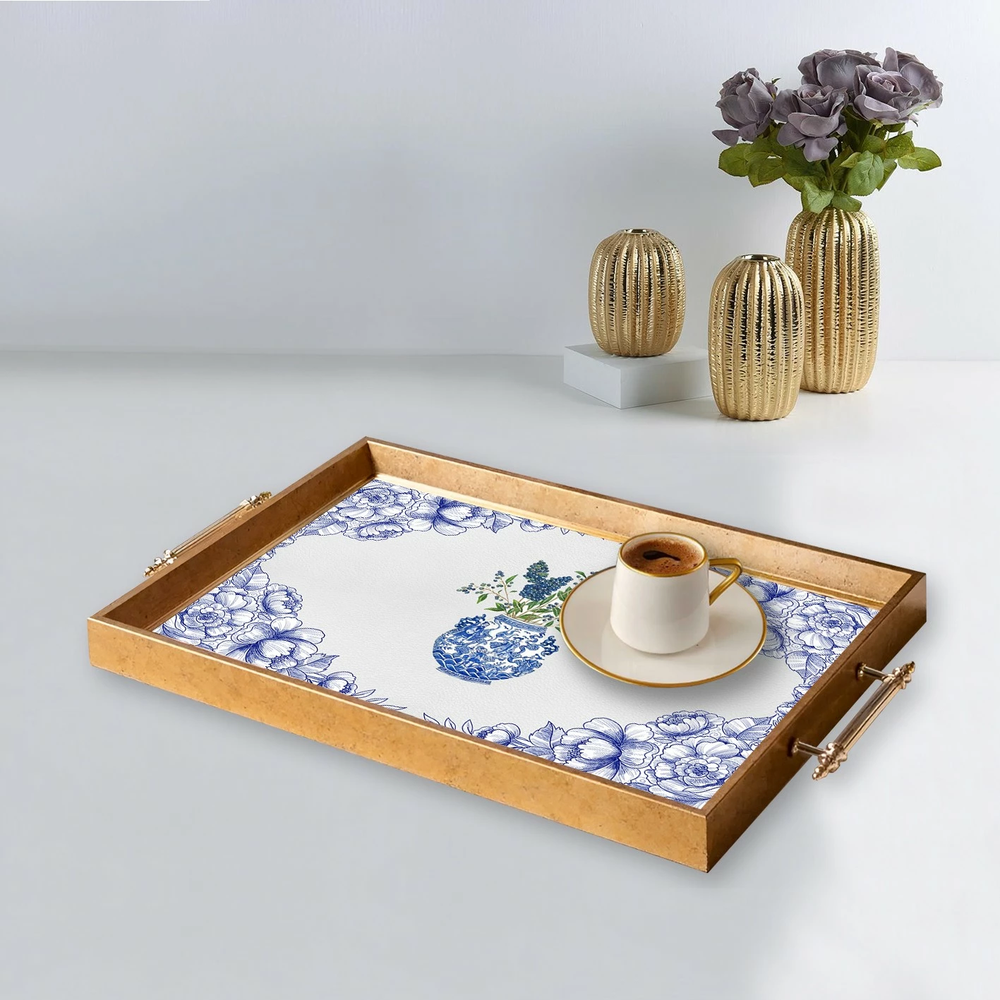 Pladenj iz stekla, večbarven, Aberto Design TPEA9908