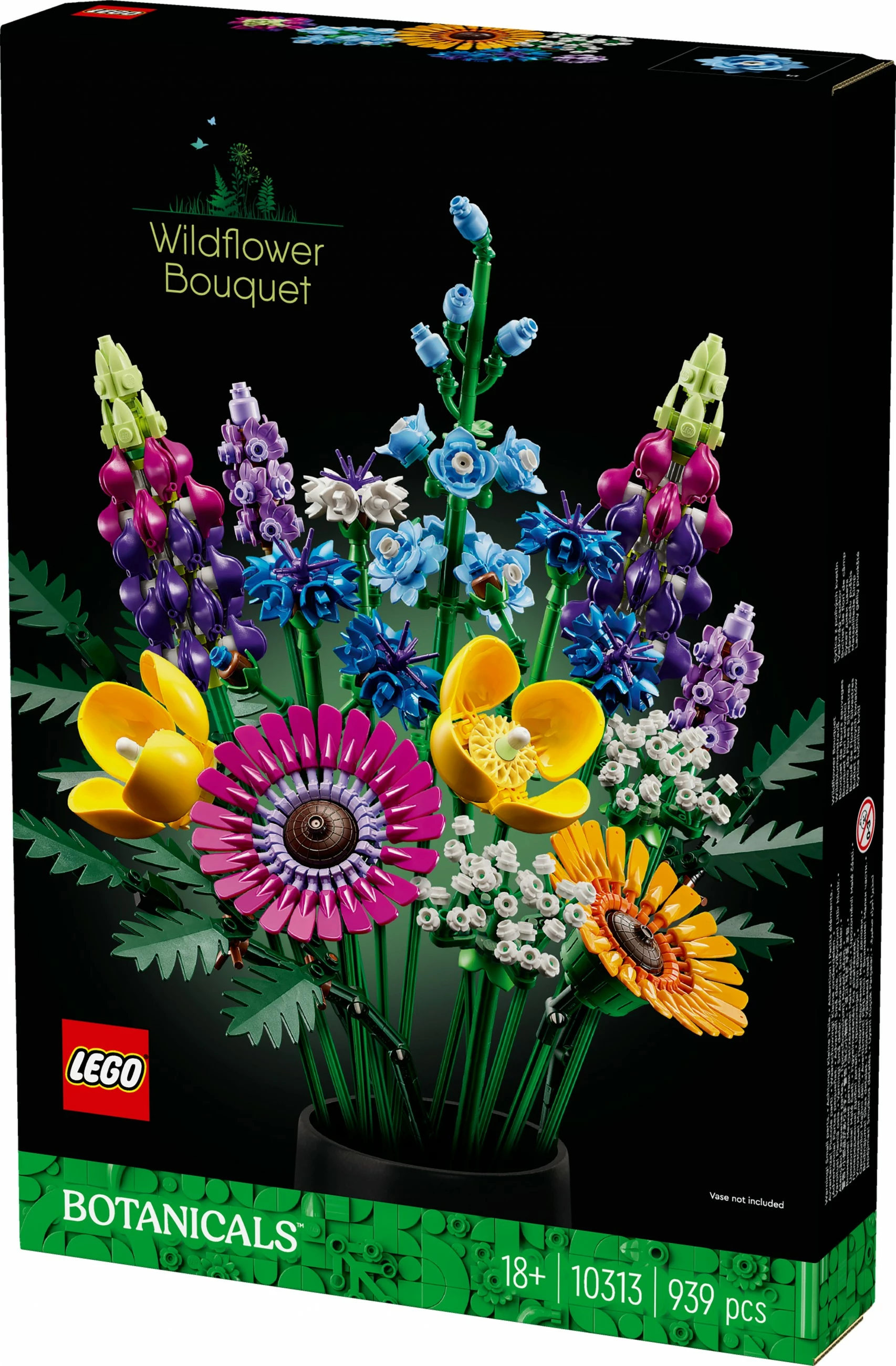 Cvetlična šopka LEGO ICONS Wildflower Bouquet, 939 kosov, večbarvno
