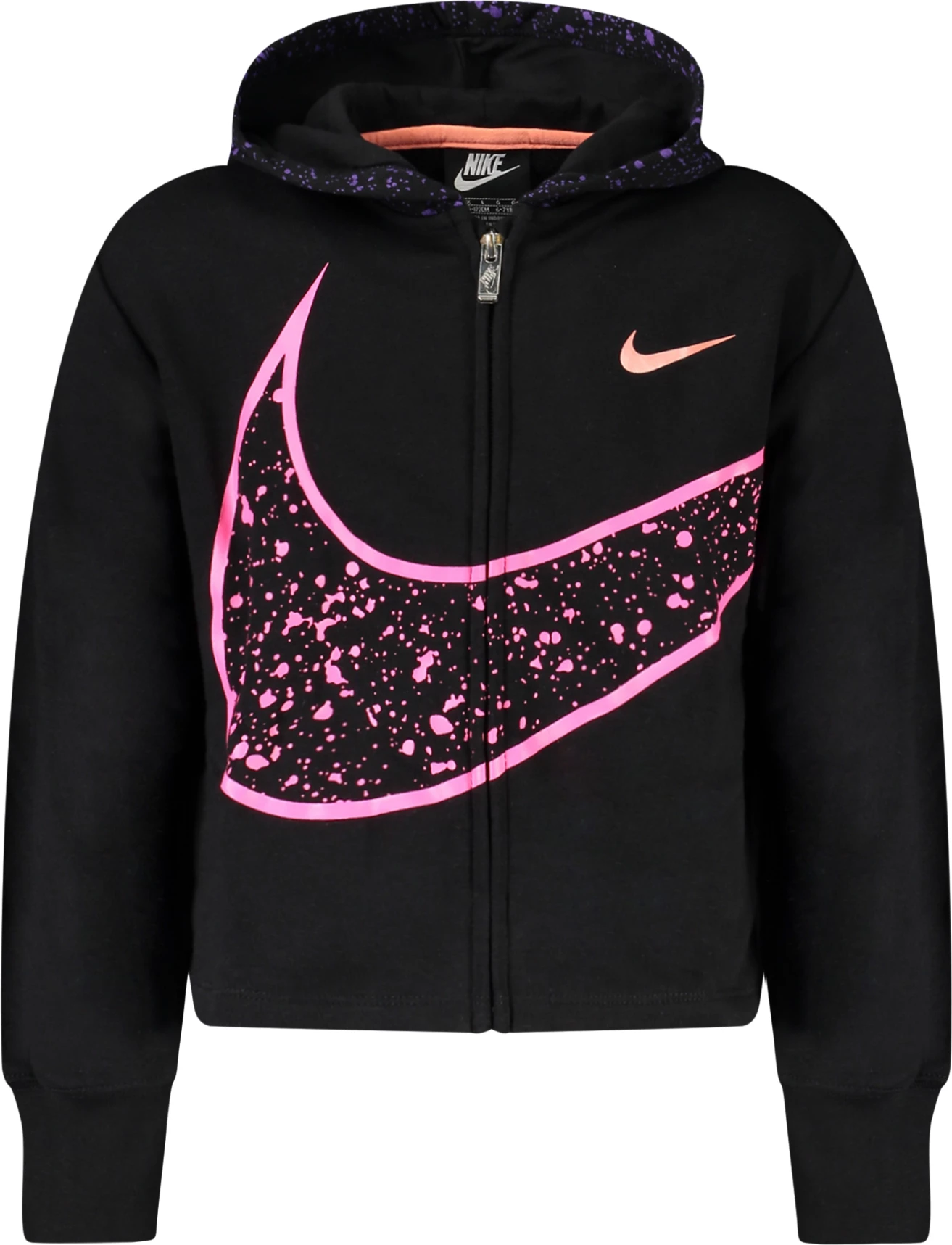 Pulover za dekleta NIKE, črn