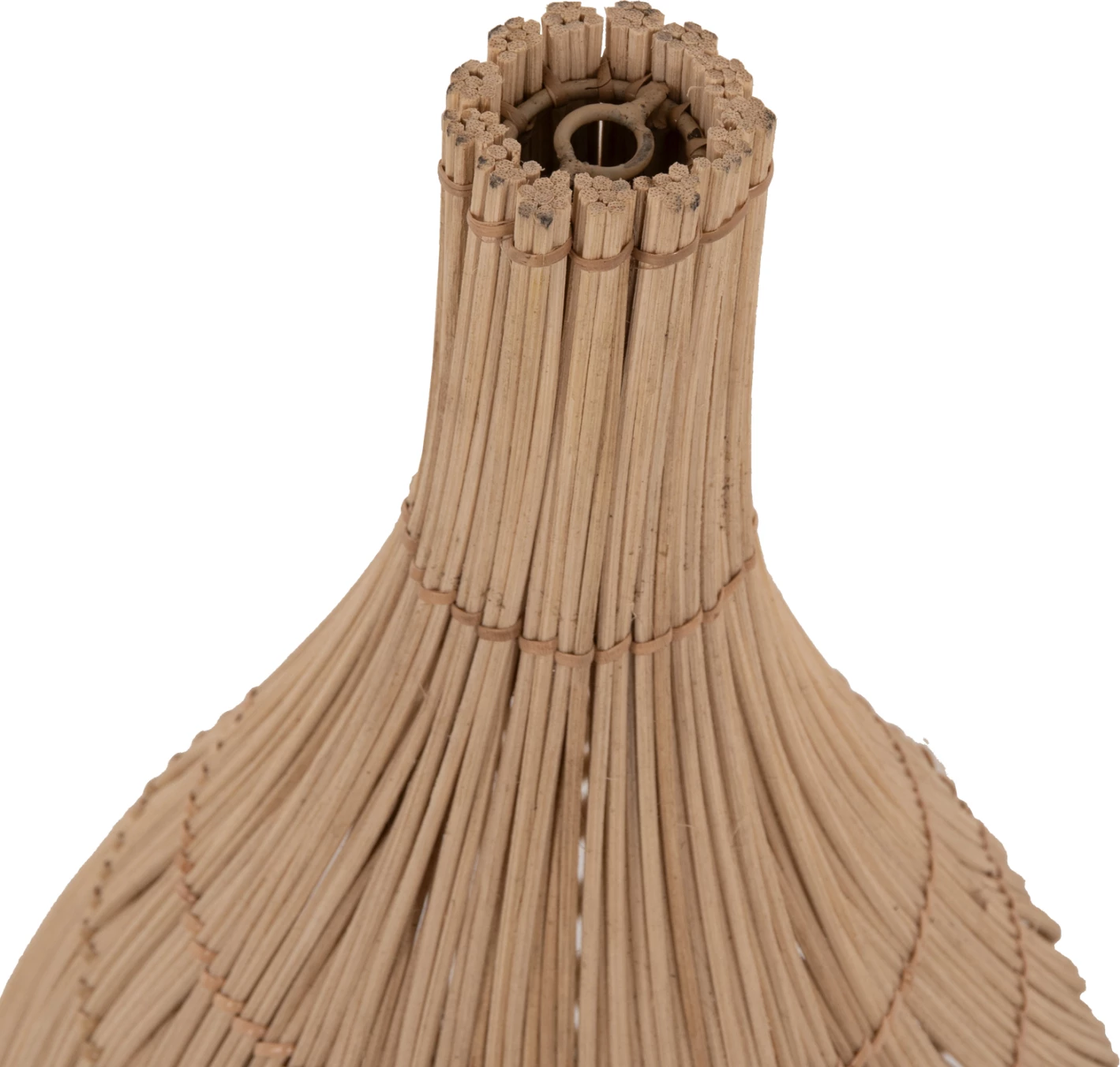 Stropna viseča svetilka FH7884 naravni ratan v naravni barvi Φ28x163.5Hcm