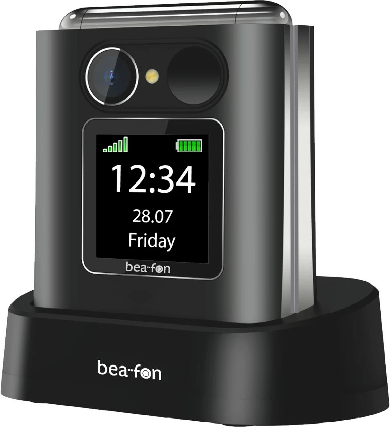 Zložljiv telefon bea-fon Fold 10 LTE, 16 GB, črn