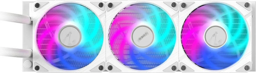 Hladilnik z vodo AORUS WATERFORCE II 360 ICE, 3x120mm ARGB, bel - Gigabyte