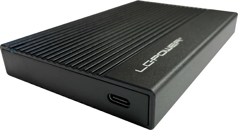 Zunanji ohišje za 2,5" HDD/SSD LC-Power LC-25U3-C, USB Type-C, črn