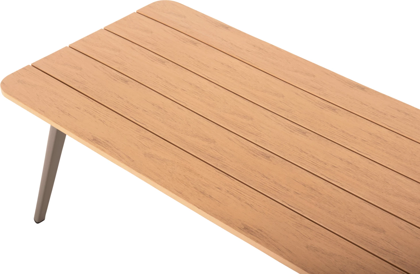 Zunanji kotni lounge set MAERLY FH6140.03 aluminij in blazine v barvi šampanjca-bež sintetična vrv