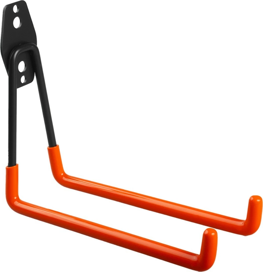 Stenski nosilec iz jekla, Maclean MC-444, 25 kg, črno/oranžen