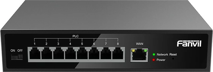 Neupravljan switch Fanvil PN8, 8 vrat, črn