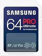 Kartica pomnilnika PRO Ultimate 64GB SDXC UHS‑I, 200 MB/s, Samsung, bela