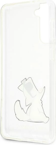 Ovitek za telefon Choupette Fun, Karl Lagerfeld, za Samsung Galaxy S21+, prozoren