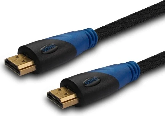 HDMI kabel Savio CL-49, 5 m, tip A, črno/moder