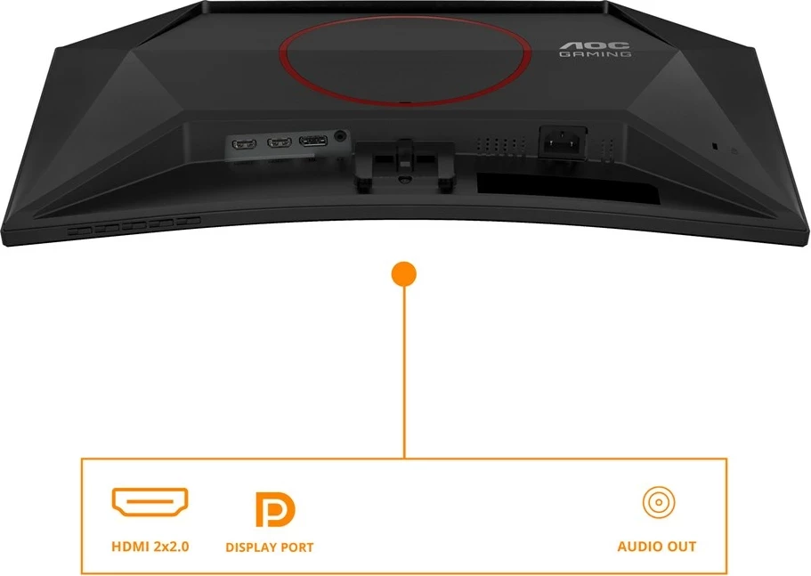 Gaming monitor AOC G4 C24G42E, 23,6", Full HD, 180 Hz, črn