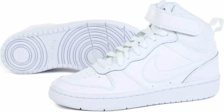 Superge, Nike Court Borough Mid 2 (GS), bele