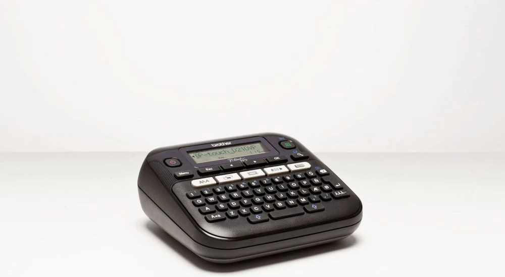 Termični tiskalnik etiket, Brother PT-D210VP, QWERTY, 180x180 DPI, 20 mm/s, črn