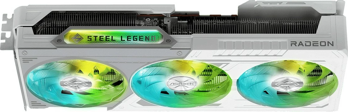 Grafična kartica ASRock Steel Legend Radeon RX 9070 OC, 16 GB, GDDR6, siva, bela