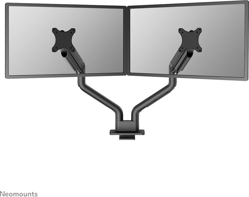 Kavelj za dva monitorja Neomounts Newstar DS70S-950BL2, s sponko in grommetom, do 18 kg, 43,2 cm (17") / 88,9 cm (35"), 100 x 100 mm, črn