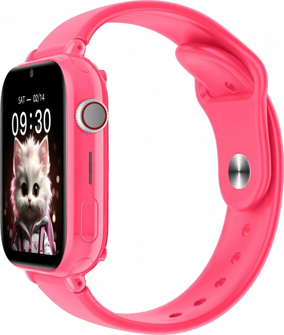 Otroški pametni sat Maxcom FW59 Kiddo, 4G, 1,84", 192 MB, roza