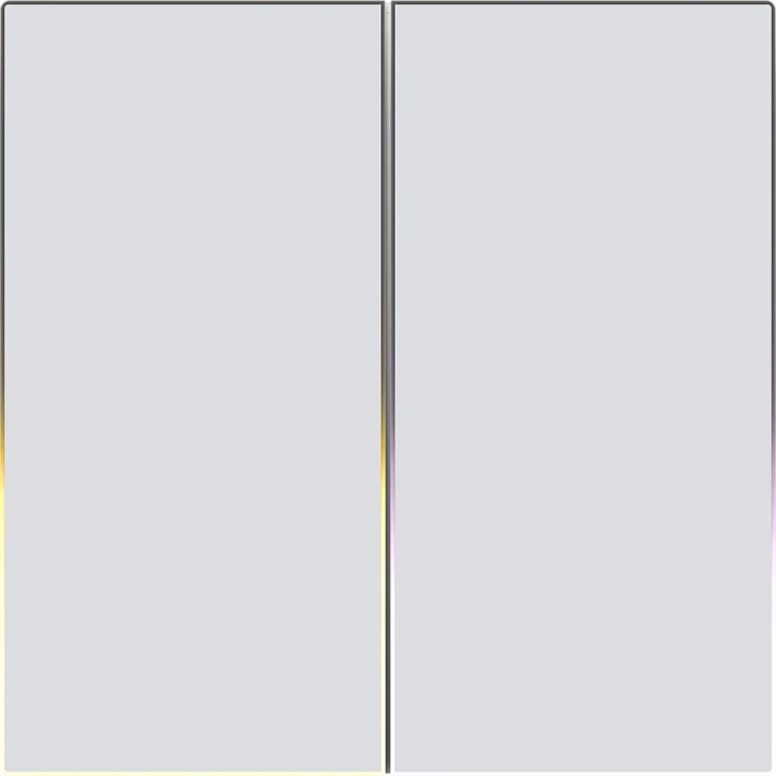 Pametno stikalo za luči, Avatto TS60-EU-W2, 2-kanalno, Wi‑Fi 2.4 GHz, senzorski panel 80×80 mm, belo