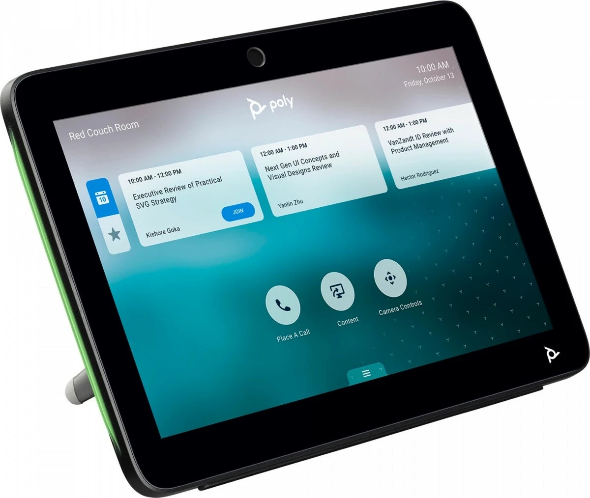 Zaslon na dotik 10" za upravljanje sej, Poly TC10, črn