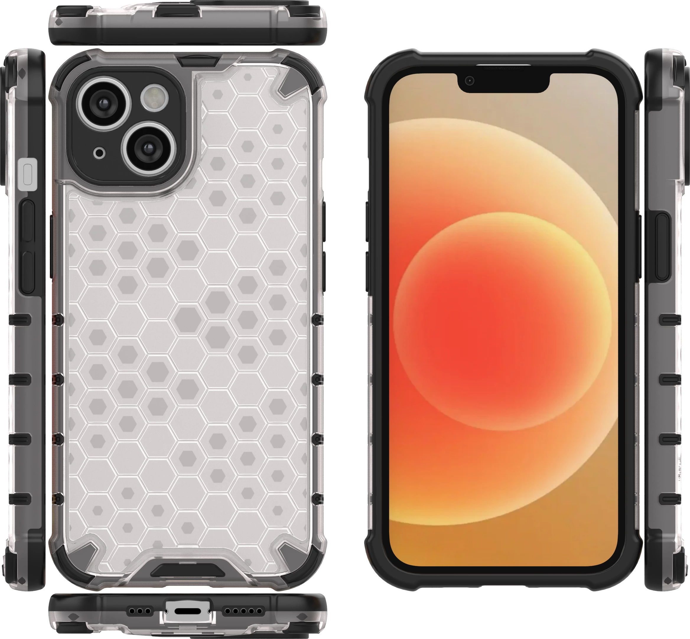 Zaščitni ovitek Honeycomb Hurtel za iPhone 14 Plus, moder