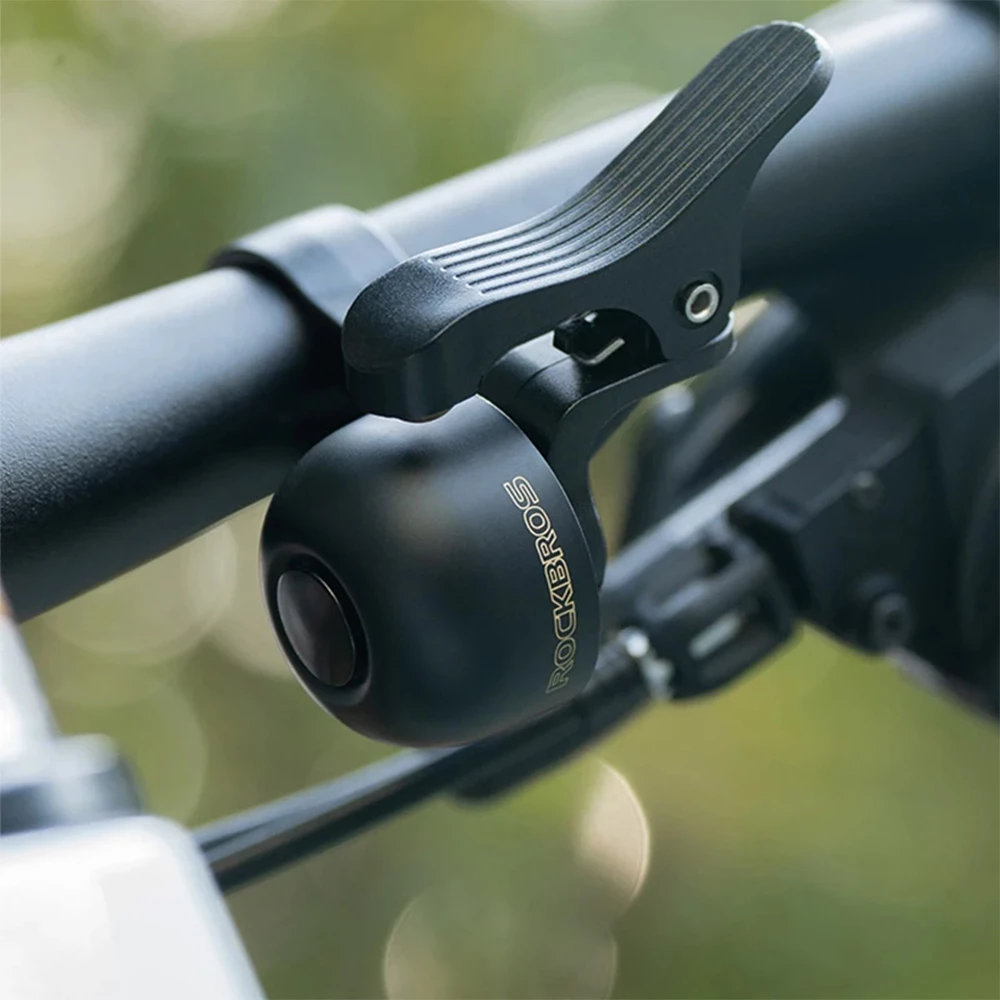 Zvonec za kolo Rockbros 34210007001, za levo stran krmila, črn