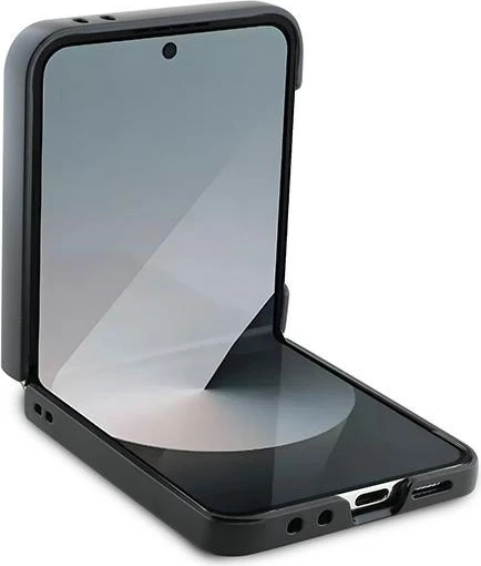 Ovitek za Samsung Galaxy Z Flip 6, DKNY Repeat Pattern Bottom Stripe, rjav