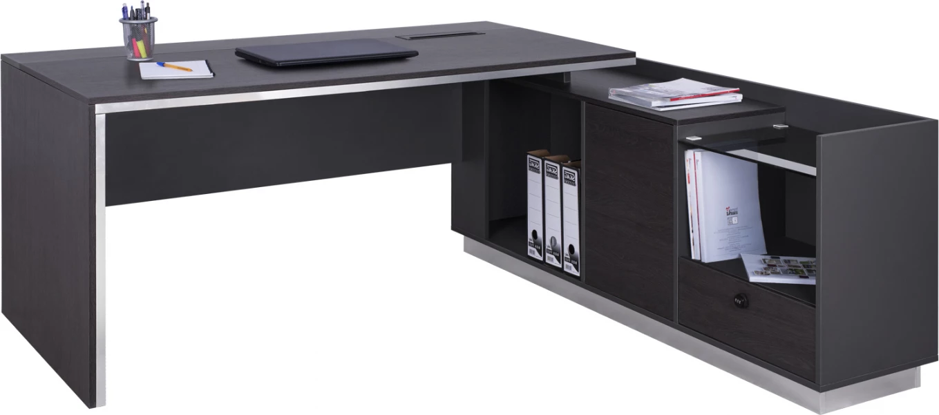 Profesionalni pisarniški desni kot iz palisandra FH2112R 200x160x76cm