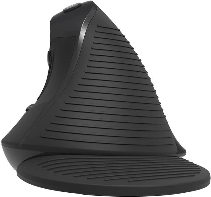 Ergonomski vertikalni brezžični miš Delux M618G DB, Bluetooth/2.4G, siva