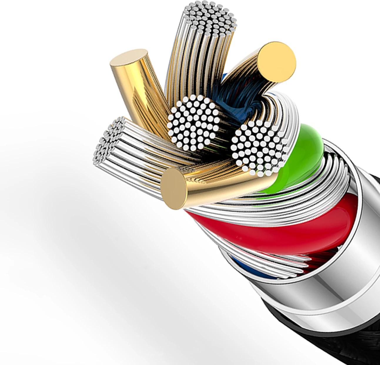 USB-C na USB-C kabel Dudao L3CC, 1,2 m, 60 W, najlon, črn