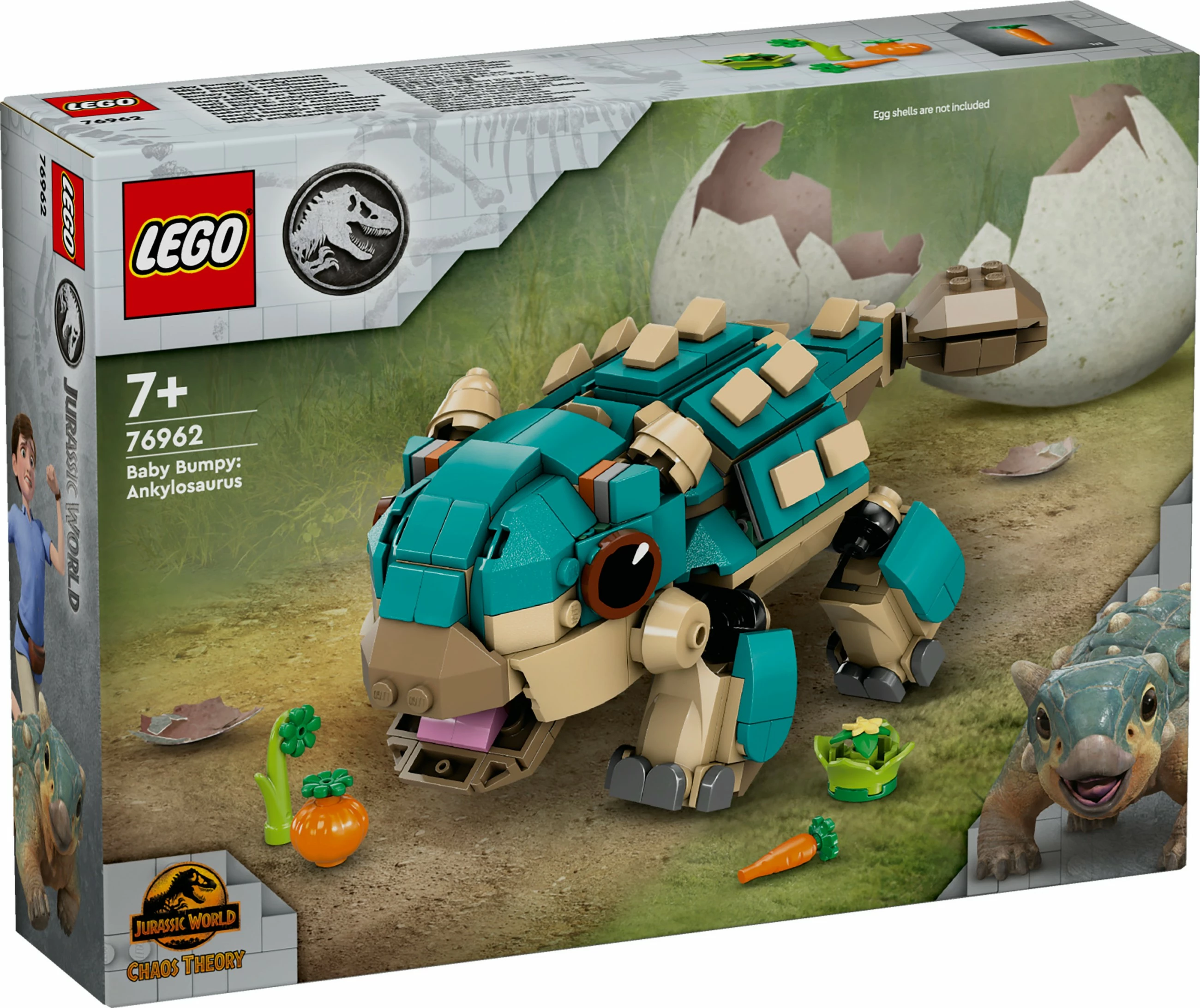 Set gradnje: mladi Ankylosaurus Bumpy (LEGO Jurassic World 76962), večbarven