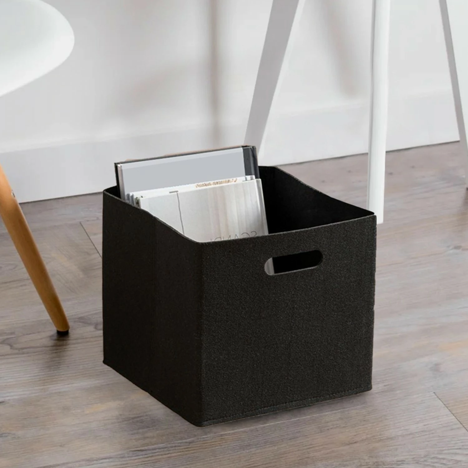 Organizator za mizo iz 100% filca, črn, Evila Originals HMY-6368, 24x24x24 cm